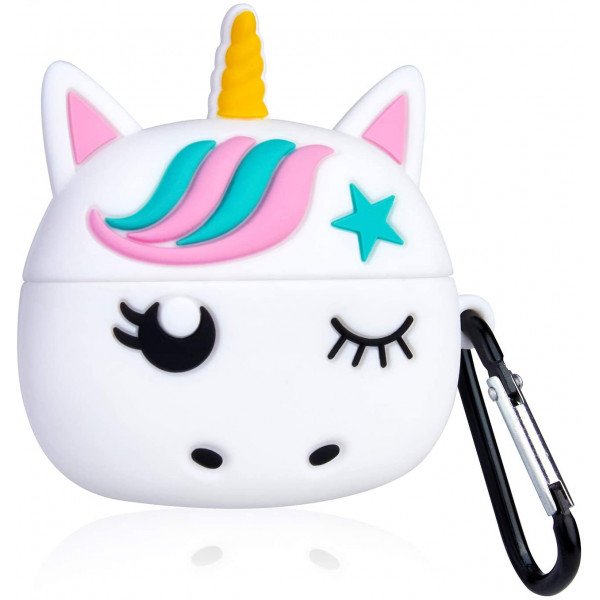 Wholesale Airpod Pro Cute Design Cartoon Silicone Cover Skin for Airpod Pro Charging Case (Wink Unicorn)